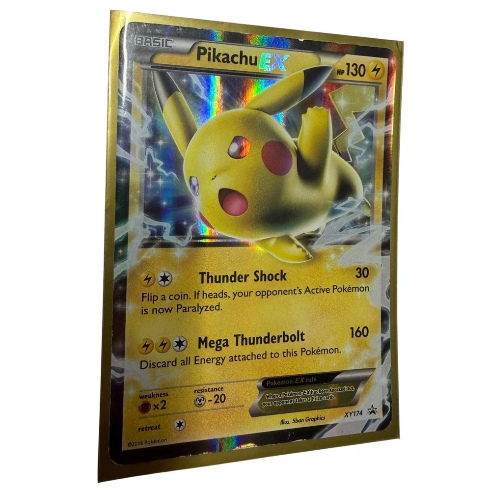 Pokemon Pikachu EX XY174 Black Star Promo Holo Rare 2016 TCG Card 130 HP
